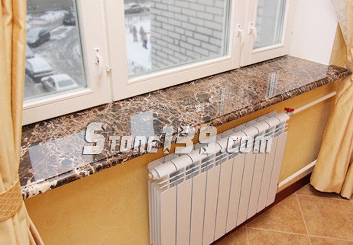 北方室內石材窗臺板（帶暖氣罩）