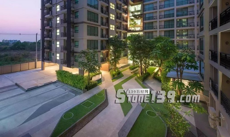 創意景觀設計，石材嵌草鋪裝惹人醉